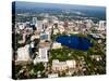 Aerial of Orlando Skyline and Lake Eola, Florida, USA-Bill Bachmann-Stretched Canvas