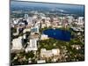 Aerial of Orlando Skyline and Lake Eola, Florida, USA-Bill Bachmann-Mounted Photographic Print