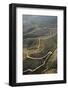 Aerial of Rolling Landscape in California Countryside, Usa.-iofoto-Framed Photographic Print