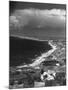 Aerial of Santa Monica Bay-Horace Bristol-Mounted Premium Photographic Print