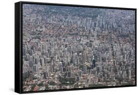 Aerial of Sao Paulo, Brazil, South America-Michael Runkel-Framed Stretched Canvas