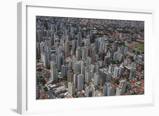 Aerial of Sao Paulo, Brazil, South America-Michael Runkel-Framed Photographic Print