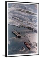 Aerial of Ships Docked in Port of Valdez-null-Framed Premium Photographic Print