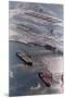 Aerial of Ships Docked in Port of Valdez-null-Mounted Premium Photographic Print