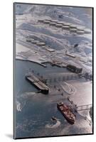 Aerial of Ships Docked in Port of Valdez-null-Mounted Photographic Print