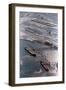 Aerial of Ships Docked in Port of Valdez-null-Framed Photographic Print