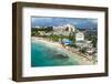 Aerial of Sint Maarten, West Indies, Caribbean, Central America-Michael Runkel-Framed Photographic Print