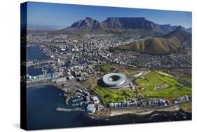 Aerial of Stadium, Golf Club, Table Mountain, Cape Town, South Africa-David Wall-Stretched Canvas