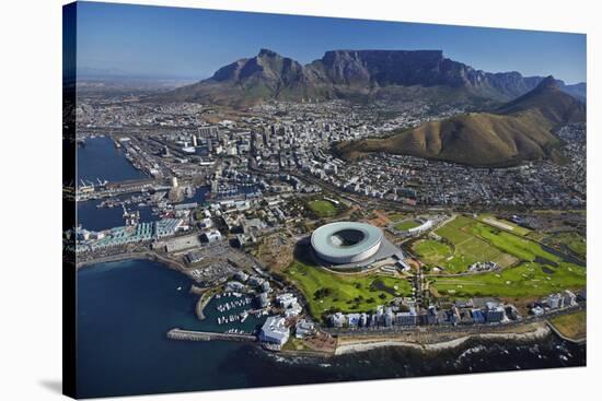 Aerial of Stadium, Golf Club, Table Mountain, Cape Town, South Africa-David Wall-Stretched Canvas