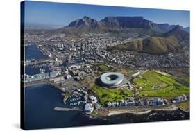 Aerial of Stadium, Golf Club, Table Mountain, Cape Town, South Africa-David Wall-Stretched Canvas