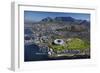 Aerial of Stadium, Golf Club, Table Mountain, Cape Town, South Africa-David Wall-Framed Photographic Print