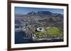 Aerial of Stadium, Golf Club, Table Mountain, Cape Town, South Africa-David Wall-Framed Photographic Print