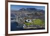 Aerial of Stadium, Golf Club, Table Mountain, Cape Town, South Africa-David Wall-Framed Photographic Print