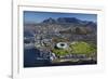 Aerial of Stadium, Golf Club, Table Mountain, Cape Town, South Africa-David Wall-Framed Photographic Print