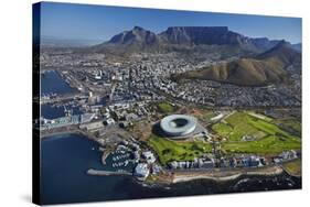 Aerial of Stadium, Golf Club, Table Mountain, Cape Town, South Africa-David Wall-Stretched Canvas