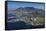 Aerial of Stadium,Waterfront, Table Mountain, Cape Town, South Africa-David Wall-Framed Stretched Canvas