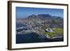 Aerial of Stadium,Waterfront, Table Mountain, Cape Town, South Africa-David Wall-Framed Photographic Print