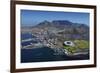 Aerial of Stadium,Waterfront, Table Mountain, Cape Town, South Africa-David Wall-Framed Photographic Print