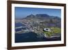 Aerial of Stadium,Waterfront, Table Mountain, Cape Town, South Africa-David Wall-Framed Photographic Print