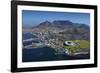 Aerial of Stadium,Waterfront, Table Mountain, Cape Town, South Africa-David Wall-Framed Photographic Print