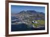 Aerial of Stadium,Waterfront, Table Mountain, Cape Town, South Africa-David Wall-Framed Photographic Print