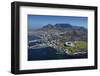 Aerial of Stadium,Waterfront, Table Mountain, Cape Town, South Africa-David Wall-Framed Photographic Print