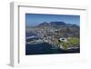 Aerial of Stadium,Waterfront, Table Mountain, Cape Town, South Africa-David Wall-Framed Photographic Print