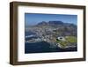 Aerial of Stadium,Waterfront, Table Mountain, Cape Town, South Africa-David Wall-Framed Premium Photographic Print