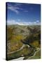 Aerial of Taieri River and Taieri Gorge, South Island, New Zealand-David Wall-Stretched Canvas