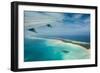 Aerial of Tarawa, Kiribati, South Pacific, Pacific-Michael Runkel-Framed Photographic Print