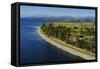 Aerial of Te Anau, Fiordland National Park, South Island, New Zealand, Pacific-Michael Runkel-Framed Stretched Canvas
