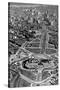 Aerial of the Art Museum Construction, Philadelphia, Pennsylvania-null-Stretched Canvas