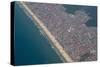 Aerial of the Beach of Mongagua Near Sao Paulo, Brazil, South America-Michael Runkel-Stretched Canvas