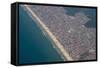 Aerial of the Beach of Mongagua Near Sao Paulo, Brazil, South America-Michael Runkel-Framed Stretched Canvas