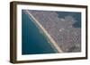Aerial of the Beach of Mongagua Near Sao Paulo, Brazil, South America-Michael Runkel-Framed Photographic Print