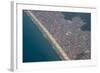 Aerial of the Beach of Mongagua Near Sao Paulo, Brazil, South America-Michael Runkel-Framed Photographic Print
