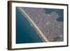 Aerial of the Beach of Mongagua Near Sao Paulo, Brazil, South America-Michael Runkel-Framed Photographic Print