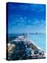 Aerial of the Beaches of Cancun, Mexico-Peter Adams-Stretched Canvas