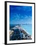 Aerial of the Beaches of Cancun, Mexico-Peter Adams-Framed Premium Photographic Print