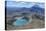 Aerial of the Blue Lake before Mount Ngauruhoe, Tongariro National Park, North Island-Michael Runkel-Stretched Canvas