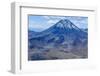 Aerial of the Blue Lake in Front of Mount Ngauruhoe, Tongariro National Park, North Island-Michael Runkel-Framed Photographic Print