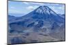 Aerial of the Blue Lake in Front of Mount Ngauruhoe, Tongariro National Park, North Island-Michael Runkel-Mounted Photographic Print