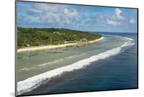 Aerial of the country of Nauru, South Pacific, Pacific-Michael Runkel-Mounted Photographic Print
