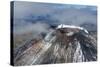 Aerial of the Crater of Mount Ngauruhoe, Tongariro National Park, North Island-Michael Runkel-Stretched Canvas