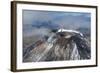 Aerial of the Crater of Mount Ngauruhoe, Tongariro National Park, North Island-Michael Runkel-Framed Photographic Print