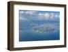 Aerial of the Diamond Head and Oahu, Hawaii, United States of America, Pacific-Michael-Framed Photographic Print