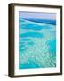 Aerial of the Great Barrier Reef, Whitsunday Coast, Queensland, Australia-Walter Bibikow-Framed Photographic Print