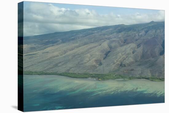 Aerial of the Island of Molokai, Hawaii, United States of America, Pacific-Michael Runkel-Stretched Canvas