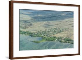 Aerial of the Island of Molokai, Hawaii, United States of America, Pacific-Michael Runkel-Framed Photographic Print