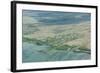 Aerial of the Island of Molokai, Hawaii, United States of America, Pacific-Michael Runkel-Framed Photographic Print